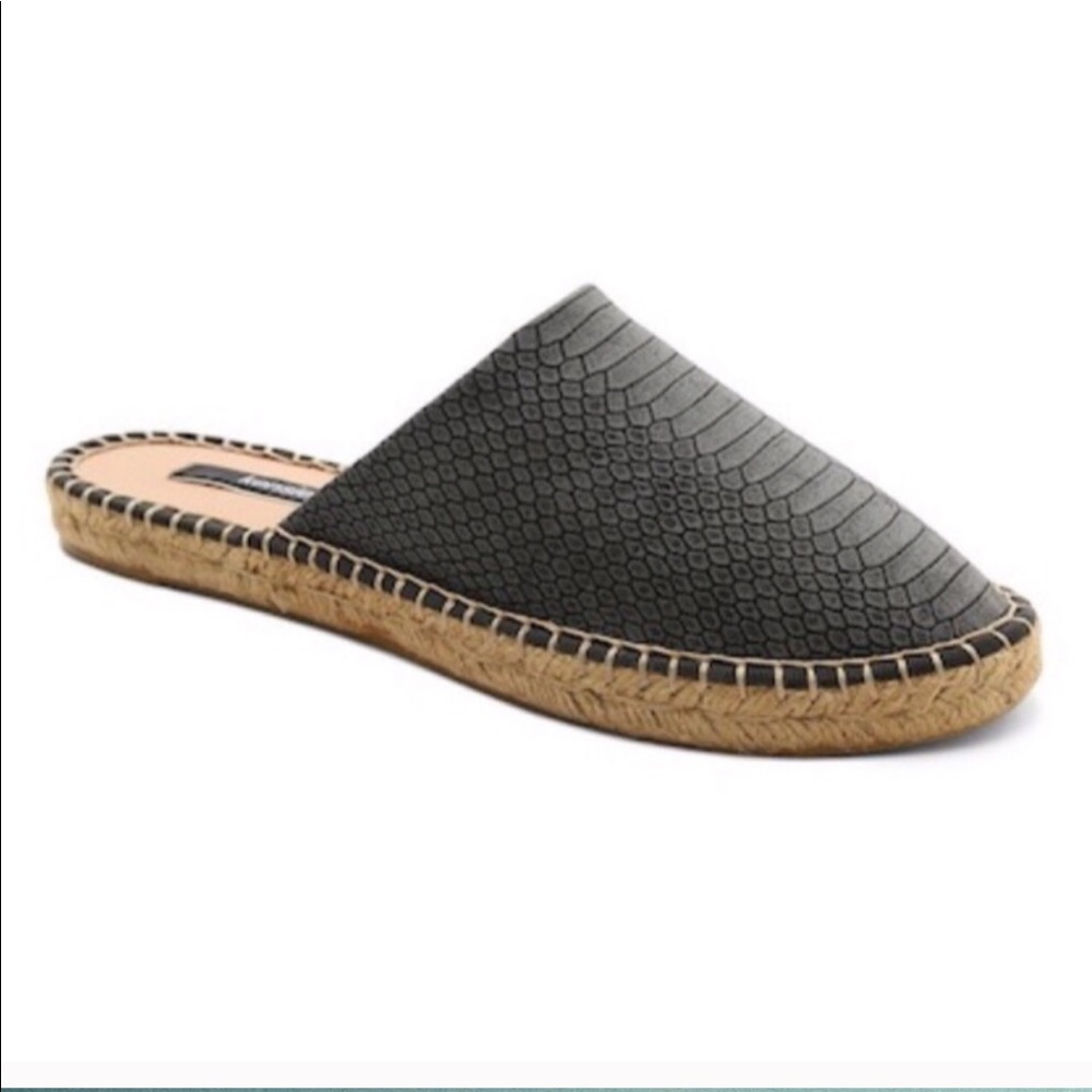 Hensley Faux Snake Leather Slide Sandal
